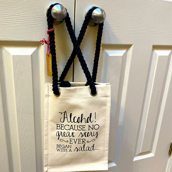 Queenwest Trading Co Handbags - Book Club (Alcohol) carry all tote